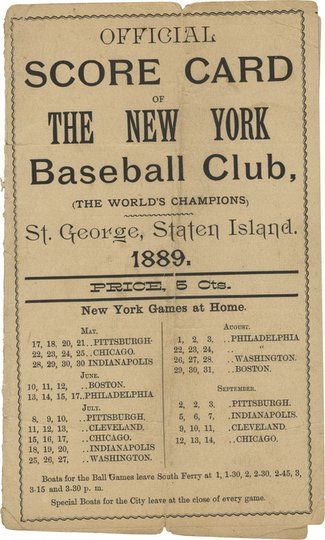 1889 New York Giants